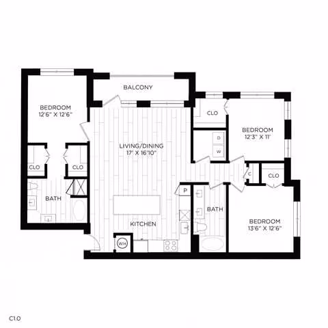 C1.1 ANSI 03102 floor plan